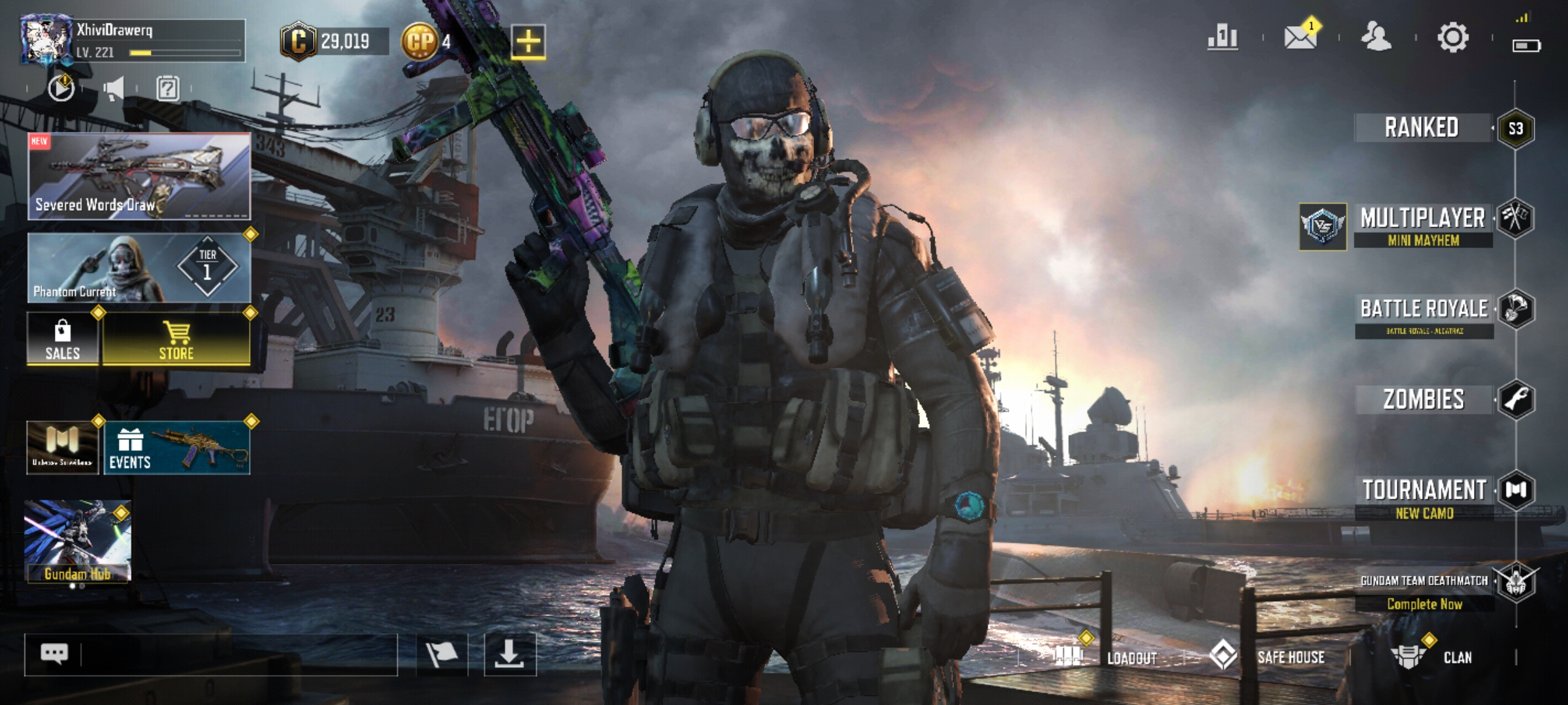 اکانت کالاف دیوتی موبایل(سیف)